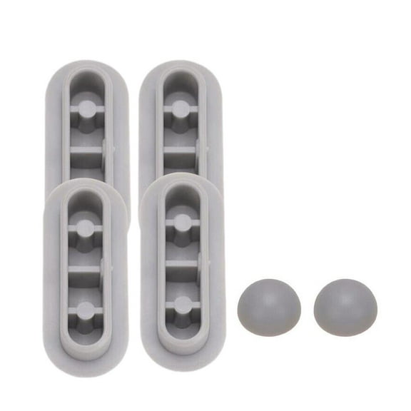 6 Pack Toilet Seat Bumpers, Universal Rubber Buffer Kit for Cushioning & Protection, Bidet Compatible