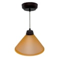 thumbnail image 1 of Lampara de techo LUZ IDEAL Campana 511 Choco Pantalla de Cristal Naranja, 1 of 5