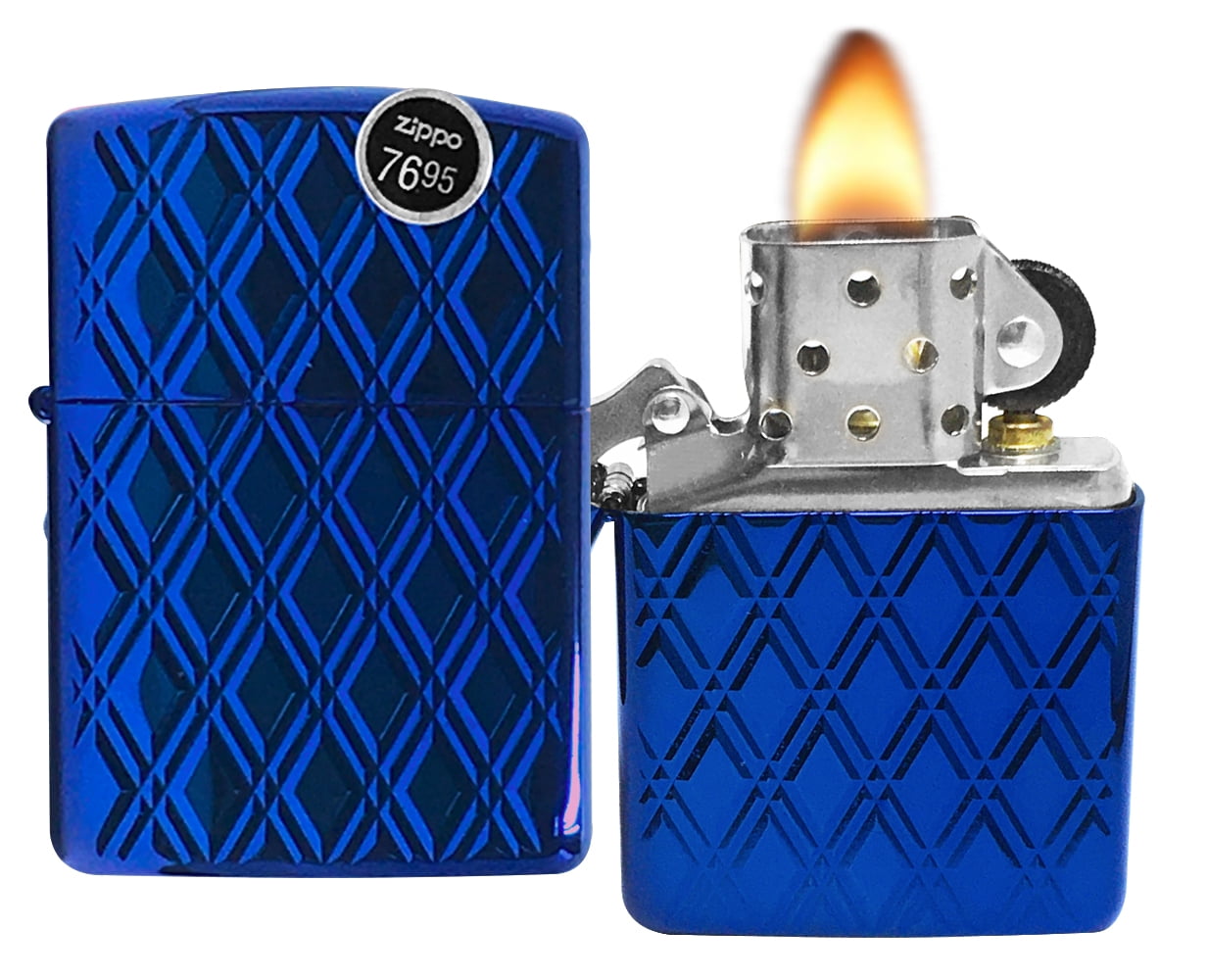 Zippo 29964 Armor High Polish Blue Lighter New in Box