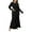 Black, variant on Women's Plus Size Mesh Floral Lace Maxi Dress Long Sleeve Wedding Guest Long Evening Dress Party Cocktail Dress XL-5XL