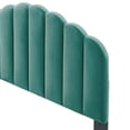 thumbnail image 3 of Headboard, Full Queen Size, Velvet, Teal Blue, Modern Contemporary Urban Design, Bedroom Master Guest Suite, 3 of 10