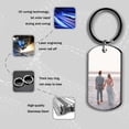 thumbnail image 5 of ReTeiv Double-sided Custom Keychain with Picture Personalized Keychains with Engraving Photo for Men, Dad, Boyfriend Gifts (1.1in*1.97in), 5 of 8