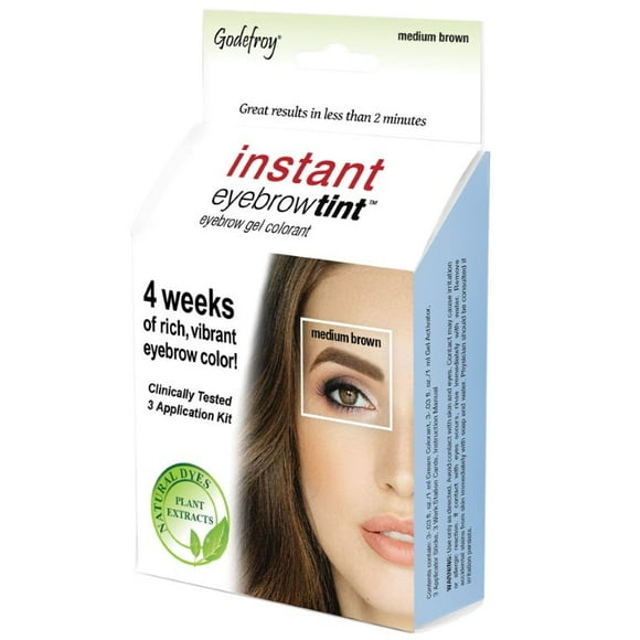 Godefroy Instant Eyebrow Tint 3 Application - Medium Brown