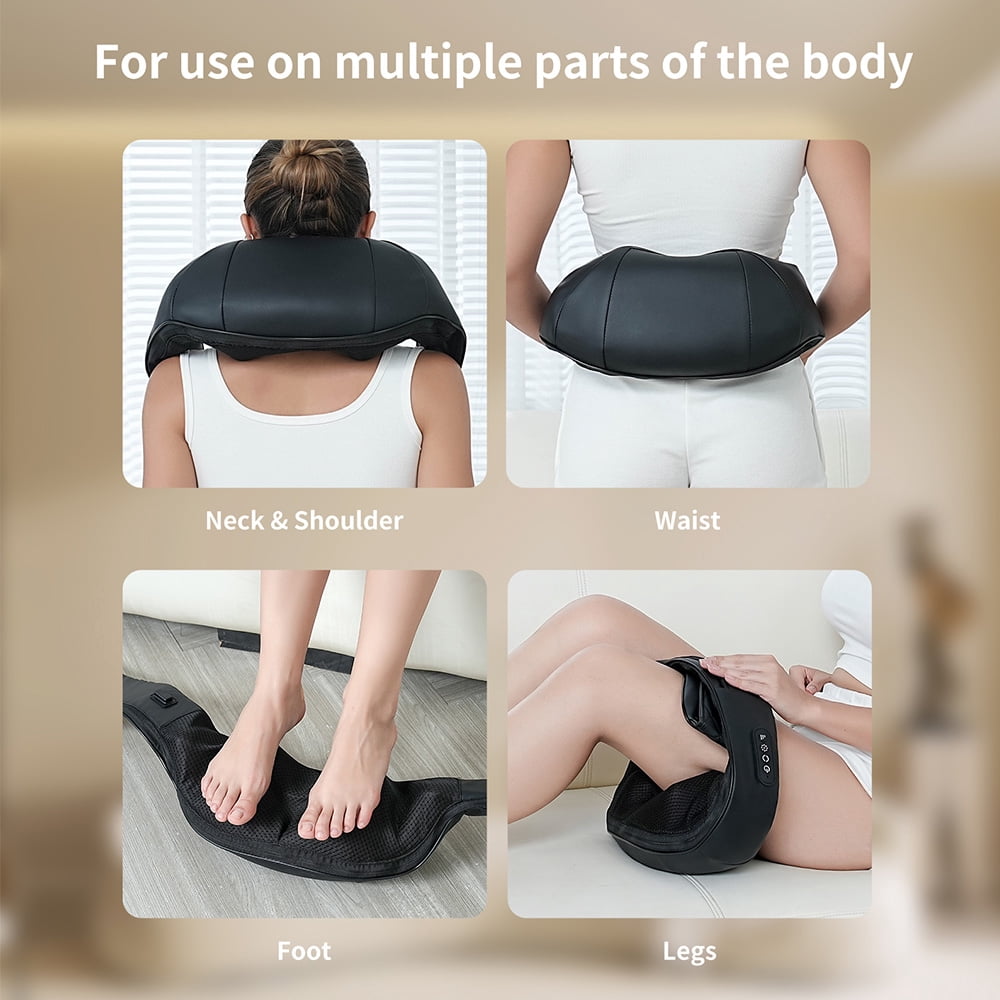 U-Shaped Shiatsu Neck, Shoulders & Back Massager with Heat