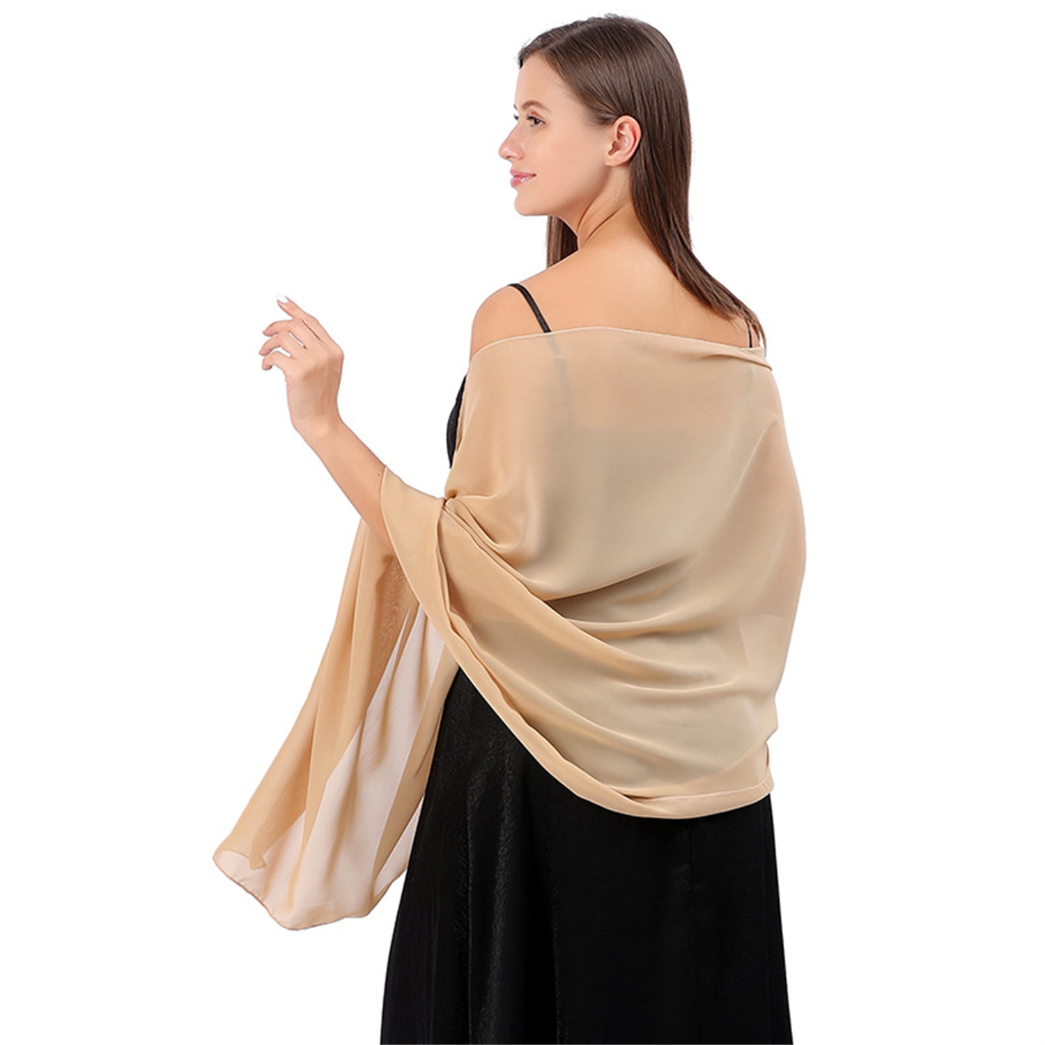 Chiffon hotsell shoulder wrap