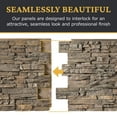 Faux Stacked Stone 3D Textured Wall Panel Sample Sedona 8"L x 8"H