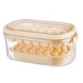 thumbnail image 4 of Bandeja para cubitos de hielo con recipiente y tapa, de liberación rápida, apilable para máquina de hielo Fondo duro beige, 4 of 9