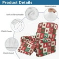 thumbnail image 5 of Kuiaobaty Plaid Snowflake Print Reclining Slipcover Breathable Recliner Chair Cover Large with Pocket Easy Replacement Reclining Sofa Slipcover Thick Recliner Couch Cover for Living Room, 5 of 8