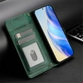 thumbnail image 2 of For iPhone Air 6.5-inch Wallet Case for Women Men Multi-Card Slots Zipper Wallet Leather Phone Case,Green,For iPhone Air, 2 of 7