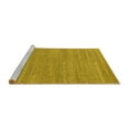 thumbnail image 2 of Ahgly Company Machine Washable Indoor Square Oriental Yellow Industrial Area Rugs, 8' Square, 2 of 4