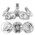 thumbnail image 3 of Lapin en Forme de Boule de Cristal Base Cristal Affichage Boule de Base Support de Sphère, 3 of 8