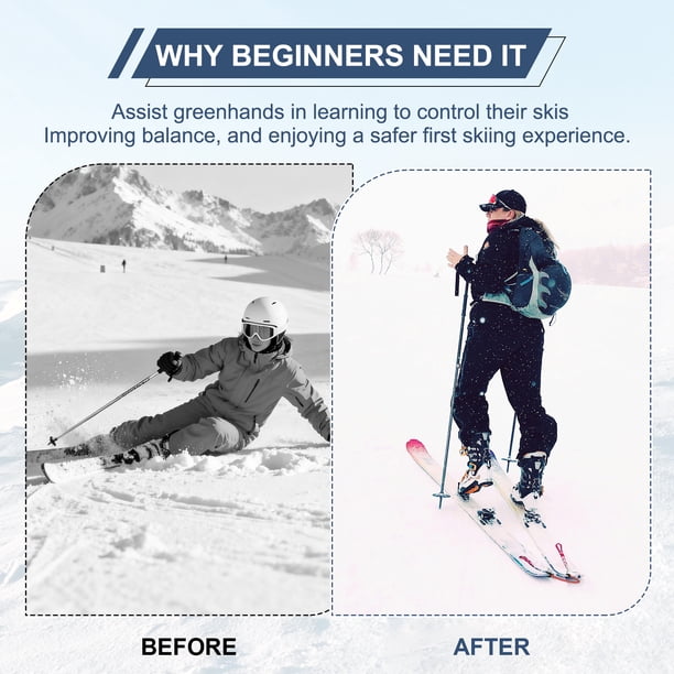 Connecteur De Pointes De Ski – élastique, Acier Inoxydable, Pour Enfants Et Débutants, Léger 24 G, Anti-rayures, Compatible épaisseur 2-8 Mm