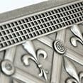 thumbnail image 5 of Backsplash Metal Mural Tile Hand Made Plaque Fleur De Lis 12" x 16" Brushed Nickel, 5 of 7