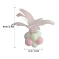 thumbnail image 4 of Cat Ball Toy Interactive Fake Feather Soft Cat Toy Cat Chew Toy Kitten Bell Toy, 4 of 10