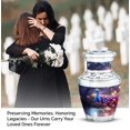 thumbnail image 4 of Peacock in a Colorful Ambience Mini Keepsake Urn For Human Ashes, Memorial Urns For Ashes, Colorful Ambience Decorative Cremation Urns For Ashes Adult Female 3 Inch, 4pcs, 4 of 5