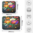 thumbnail image 2 of Ryvnso Art Flowers Butterfly Dish Drying Mat for Kitchen Countertop 18x24 Large Dish Pad Drainer Rack Dish Sink Mats, 2 of 7
