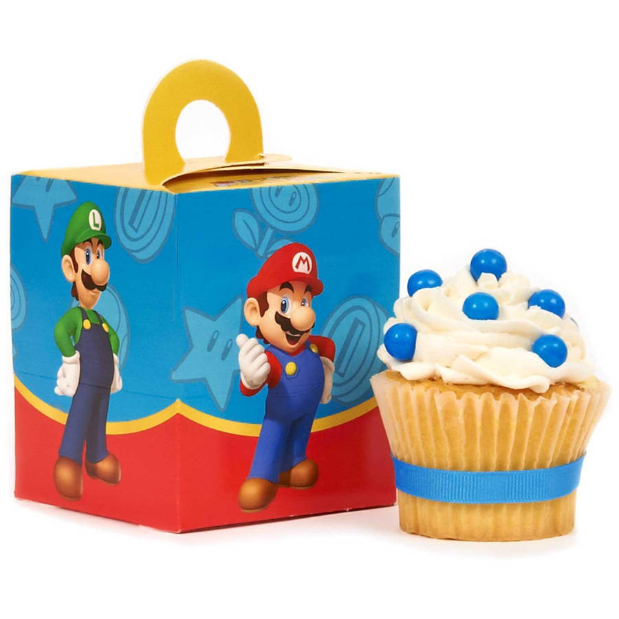Super Mario Party Cupcake Boxes, 4pk