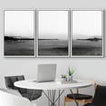 thumbnail image 2 of IDEA4WALL Framed Wall Art Print Set Minimalist Watercolro Black Sand Landscape Abstract Shapes Illustrations Modern Decorative Boho for Living Room, Bedroom, Office - 16"x24"x3 White, 2 of 5