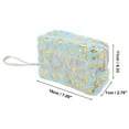 thumbnail image 2 of Unique Bargains 1 Pc Women Portable Leopard Sequin LOVE Makeup Bag for Travel Vacation Plush Blue, 2 of 3