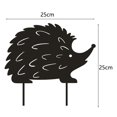thumbnail image 3 of Garden Stake Creative Hollow Acrylic Animal Hedgehog Stake Ornament Lawn Floor Decor-A, 3 of 8