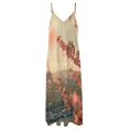 thumbnail image 4 of Blossoming Paris Eiffel Tower Sleeveless Dress Woman Fashion Long Dresses Women's Summer Suit Dress Summer 2025 Women, 4 of 7