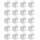 thumbnail image 2 of 20 piezas de soportes de vidrio, clips de vidrio, soportes fijos para estantes de vidrio, clips de fijación de vidrio para baño, 2 of 7