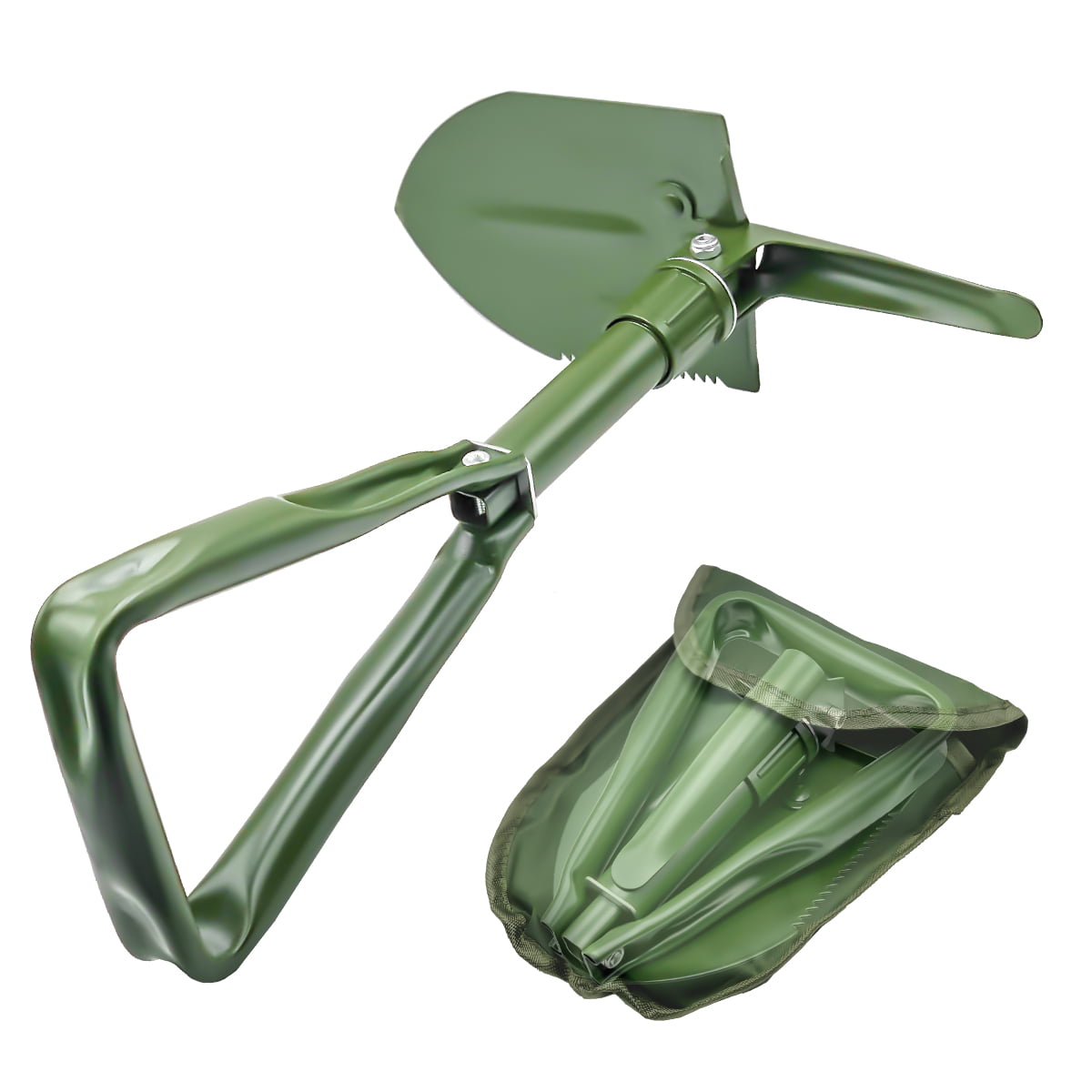 HB Mini Folding Shovel Spade Emergency Garden Camping Survival Trowel Tool Kit+ 