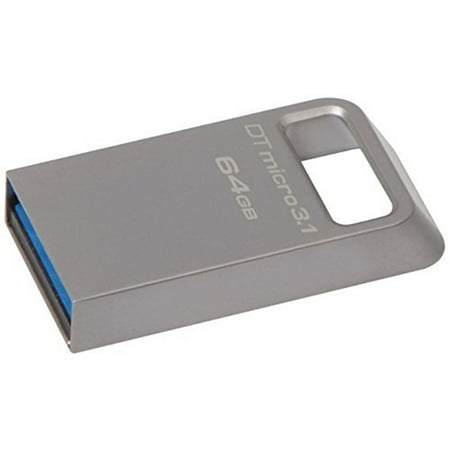 Kingston 64GB DTMicro USB 3.1/3.0 Type A Metal Ultra-Compact Flash