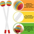 thumbnail image 6 of 12 Pcs Lollipop Drum Mallet Sticks Round Rainbow Hammer Percussion Drumsticks for Kids Child Musical Toy, 6 of 10