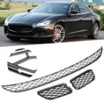 thumbnail image 4 of Front Bumper Grill Front Bumper Lower Grill Set Front Grille Mesh Set Front Bumper Grilles 3Pcs Front Bumper Lower Grill Set Grille Cover Fit For  Quattroporte 2014-2017, 4 of 8