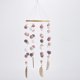 thumbnail image 5 of Campanas de viento de plumas y bolas peludas, adorno colgante para el hogar Rosa blanco gris, 5 of 8