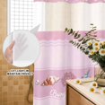 thumbnail image 3 of No Hook Shower Curtain, Pink Summer Coastal Shower Curtains for Bathroom with See Through Top Window, Modern Ocean Waves Starfish Shell Waterproof & Washable Bath Curtain 60"x72", 3 of 9