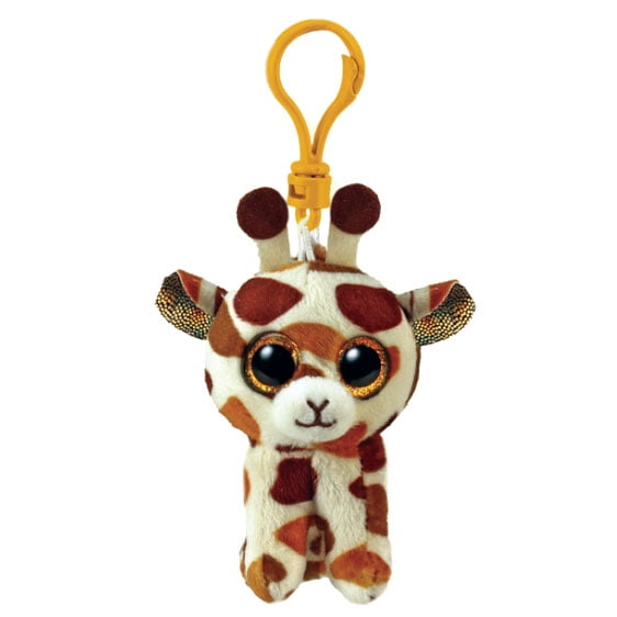 TY Beanie Boos STILTS the Giraffe (Plastic Key Clip 3 inch) Plush