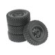 thumbnail image 3 of 4 Uds neumáticos de goma para coche RC duraderos, bricolaje, resistentes al desgaste, piezas de repuesto para vehículos de juguete MN82 78 1/12 RC, 3 of 9