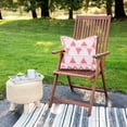thumbnail image 2 of Northlight 20" Orange and Cream Handloom Woven Outdoor Square Throw Pillow, 2 of 5