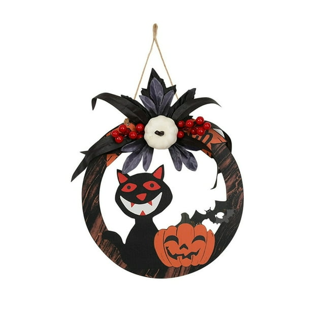 EIMELI Hangs Hallwee Gift Hallowee Hanging Sign Decoration Wreath Maple Leaf Wall Hanging Scene Layout Door Hanging Decoration