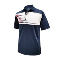 Monterey Club Men's Flash Element Contrast Golf Polo Shirt #1541