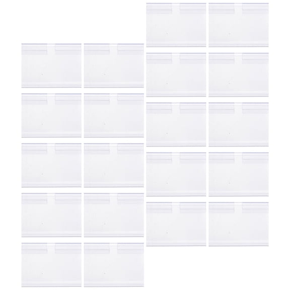 80 Pcs Supermarket Label Shelf Labels Price Tag Display Holder Commodity Pvc