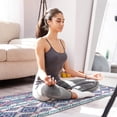 thumbnail image 4 of Pink and Blue Diamond Shaped Boho Pattern Kitchen Rugs Sets Of 2,Anti Fatigue Kitchen Mat Rugs Non Slip Washable,Decorative Kitchen Floor Mats for Kitchen,Sink,Laundry,17"x30"+17"x47", 4 of 7