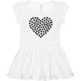 thumbnail image 3 of Inktastic Heart Made Of Paws, Dog Paws, Puppy Paws - Black Girls Toddler Dress, 3 of 5