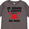 thumbnail image 4 of Inktastic My Grammy and Grampy Love Me Boys or Girls Long Sleeve Toddler T-Shirt, 4 of 5