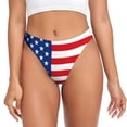 thumbnail image 1 of Fotbe America Flags3 Tanga Sin Costuras para Mujer con Estampado – Panties Invisibles, Transpirables y Cómodos para Uso Diario-4X-Large, 1 of 6