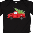 thumbnail image 4 of Inktastic Christmas Vintage Truck with Christmas Tree Boys or Girls Long Sleeve Baby Bodysuit, 4 of 5