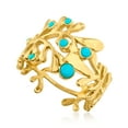 thumbnail image 4 of Ross-Simons Turquoise Reef Ring in 18kt Gold Over Sterling, Women's, Adult, 4 of 5