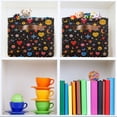 thumbnail image 6 of Yayeee 2 Pack Canvas Storage Basket with Handles for Shelves Fabric Bins Closet Organizer, Moon Pattern, 6 of 8