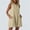 Khaki, variant on Shirt Dresses for Women Club Dress 2026 Summer Solid Color Sleeveless V Neck Button Down Breathable Regular Fit Tennis Dress with Pockets Basic for Travel and Holiday S-2XL