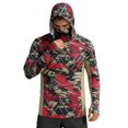 thumbnail image 2 of XINPING Men's UPF 50+ Sun Protective Hooded Jacket,Print Summer Lightweight Breathable Casual Pullover, UV Protection Quick Dry Tops, 2 of 4