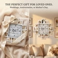 thumbnail image 5 of 20 inch White Picture Frame Collage Family Photo Wall Clock - 12 Slots, Farmhouse Decor for Living Room, Hallway, Bedroom, 5 of 8