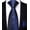 Navy Blue and Black, variant on Hi-Tie Boys Royal Blue Ties Silk Oval Dot Self-Tied Necktie with Pocket Square for Kids Age 8-12 Wedding School