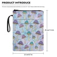 thumbnail image 6 of Xoenoiee Mushroom Print Book Sleeve for Hardcover Paperback, Book Covers with Zipper and Front Pocket, Reusable Book Protector Book Lovers Gift, 6 of 6